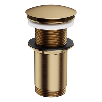OMNIRES A716BR - Desagüe de lavabo CLICK-CLACK diá. 6,6 cm bronce antiguo cepillado
