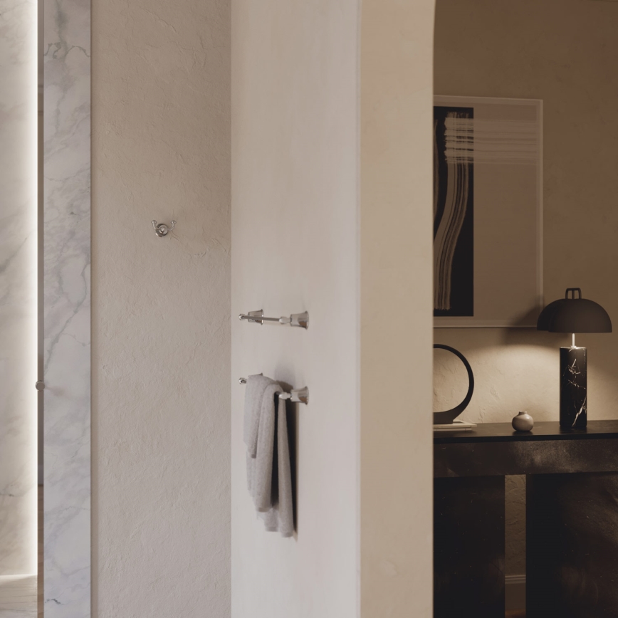 OMNIRES AL53216CR - Toallero de pared ART LINE 65 cm cromo brillante