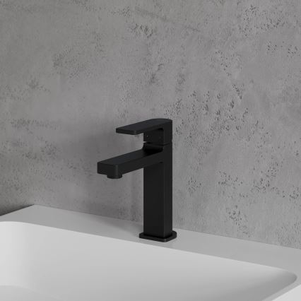 OMNIRES BA7810BL - Grifo de lavabo BARETTI 17 cm negro mate