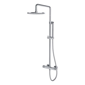 OMNIRES CT8044CR - Juego de ducha con grifo termostático CONTOUR cromo brillante