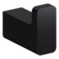 OMNIRES NL80110BL - Percha de pared NELSON negro mate