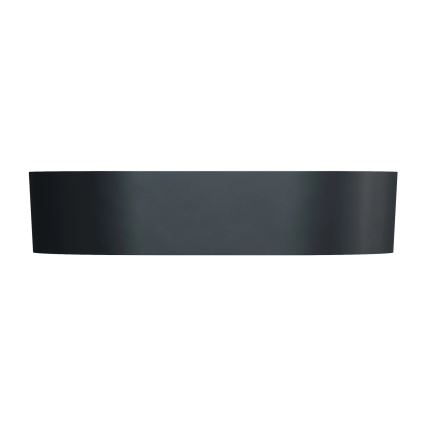OMNIRES OVOUNBLV - Lavabo de encimera OVO 55x36 cm dolomita/negro lava mate