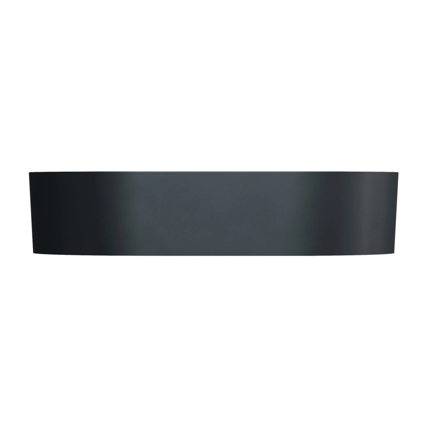 OMNIRES OVOUNBLV - Lavabo de encimera OVO 55x36 cm dolomita/negro lava mate
