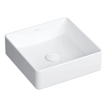 OMNIRES PASADENA360BP - Lavabo sobre encimera PASADENA 36x36 cm cerámica/blanco brillante