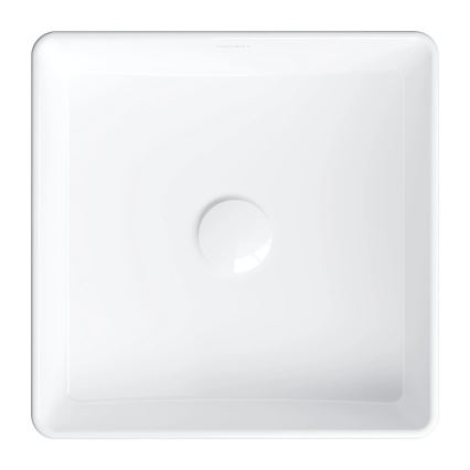 OMNIRES PASADENA360BP - Lavabo sobre encimera PASADENA 36x36 cm cerámica/blanco brillante