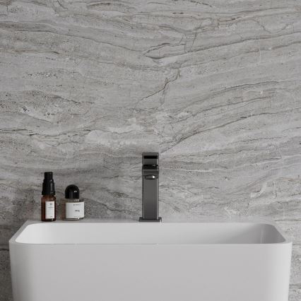 OMNIRES PM7410GR - Grifo de lavabo PARMA 15 cm grafito cepillado