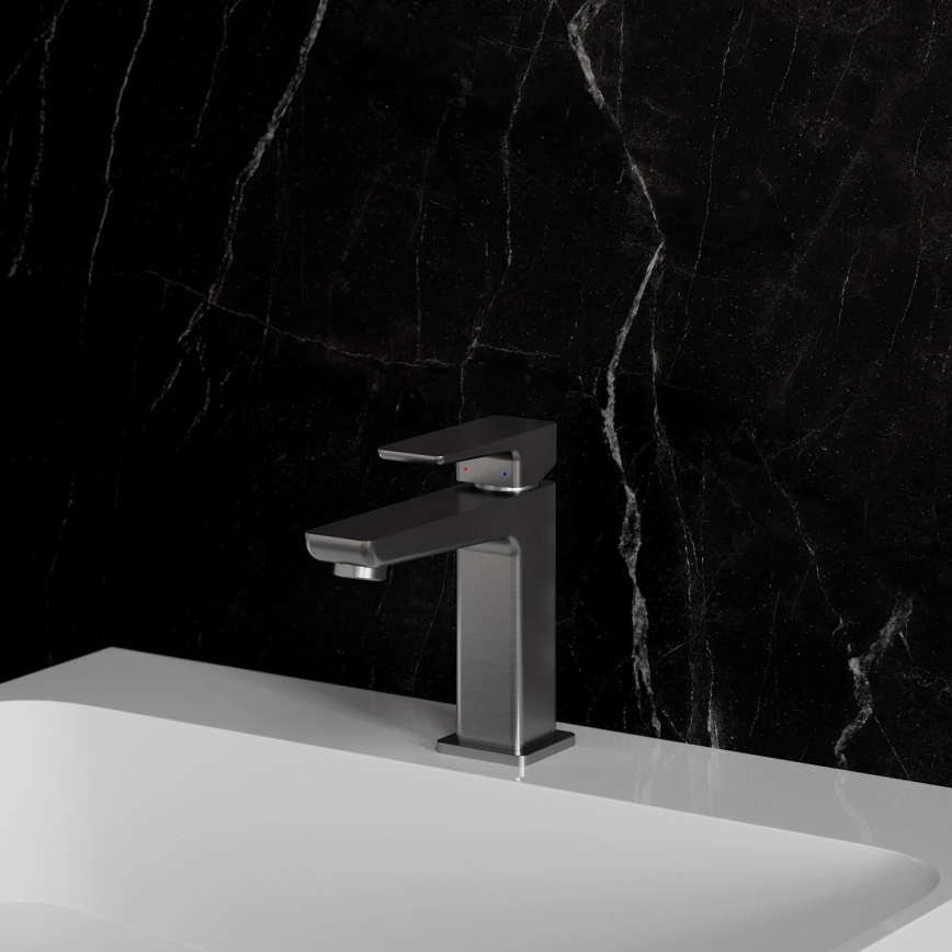 OMNIRES PM7410IN - Grifo de lavabo PARMA 15 cm, níquel cepillado