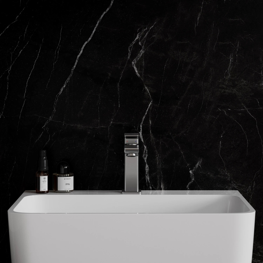 OMNIRES PM7410IN - Grifo de lavabo PARMA 15 cm, níquel cepillado