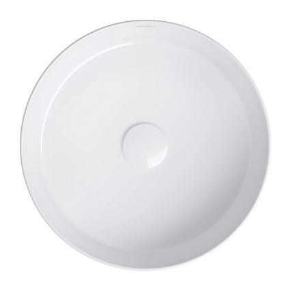 OMNIRES TULSA355BP - Lavabo sobre encimera TULSA, diámetro 36 cm, cerámica/blanco brillante
