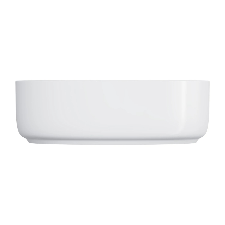 OMNIRES TULSA355BP - Lavabo sobre encimera TULSA, diámetro 36 cm, cerámica/blanco brillante