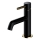 OMNIRES Y1210NBLGL - Grifo de lavabo Y 16,2 cm negro semimate/oro brillante