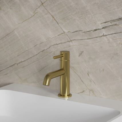 OMNIRES Y1210NBSB - Grifo para lavabo Y 16,2 cm en latón cepillado