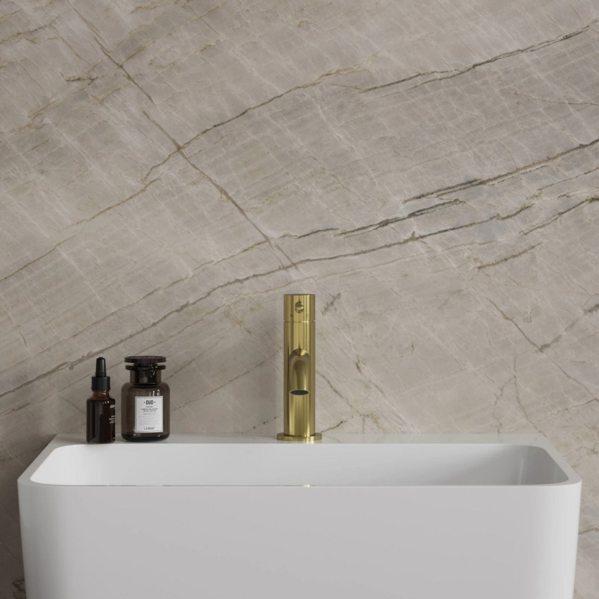 OMNIRES Y1210NBSB - Grifo para lavabo Y 16,2 cm en latón cepillado
