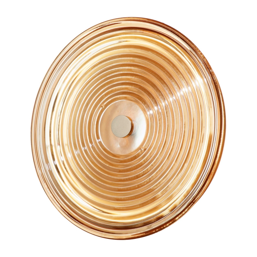 Ondaluce - Aplique de pared LED JOKEY LED/10W/230V dorado/beige ahumado