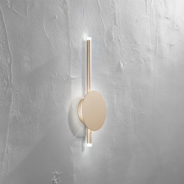 Ondaluce - Aplique de pared LED regulable JAMES LED/16W/230V acabado dorado