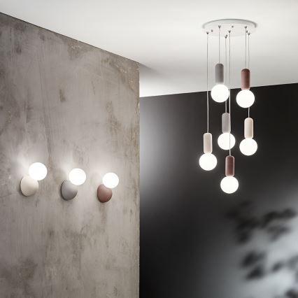 Ondaluce - Aplique de pared ROCK 1xG9/7W/230V hormigón/blanco