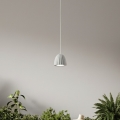 Ondaluce - Lámpara colgante con cable CONCRETE 1xGU10/7,5W/230V diámetro 10,5 cm hormigón/gris