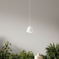 Ondaluce - Lámpara colgante con cable CONCRETE 1xGU10/7,5W/230V Ø 10,5 cm hormigón/blanco