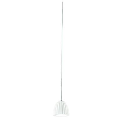 Ondaluce - Lámpara colgante con cable CONCRETE 1xGU10/7,5W/230V Ø 10,5 cm hormigón/blanco