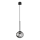 Ondaluce - Lámpara colgante con cable JEWEL 1xE14/10W/230V Ø 17 cm negro/negro ahumado