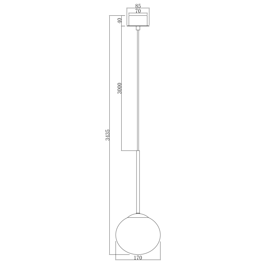 Ondaluce - Lámpara colgante con cable JEWEL 1xE14/10W/230V Ø 17 cm negro/negro ahumado
