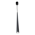 Ondaluce - Lámpara colgante con cable NOA 1xGU10/20W/230V Ø 5,5 cm negra