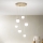 Ondaluce - Lámpara colgante con cable SANTOS LED/48W/230V, diámetro 45 cm, dorado/blanco