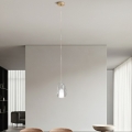 Ondaluce - Lámpara colgante con cable THELMA 1xE27/15W/230V Ø 19 cm dorado/transparente