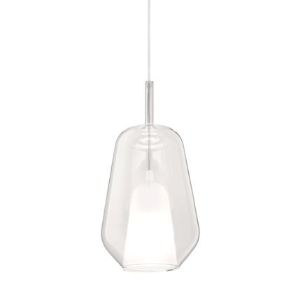 Ondaluce - Lámpara colgante con cable THELMA 1xE27/15W/230V Ø 19 cm dorado/transparente