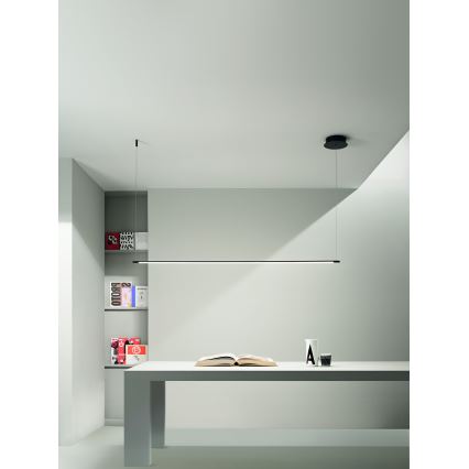 Ondaluce - Lámpara colgante LED regulable con cable GENIUS LED/28W/230V, negra