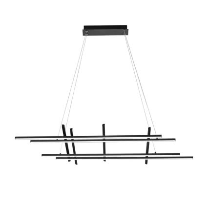 Ondaluce - Lámpara colgante LED regulable con cable MOVIDA LED/114W/230V negra