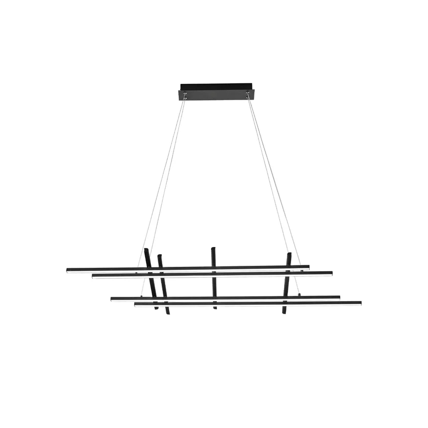 Ondaluce - Lámpara colgante LED regulable con cable MOVIDA LED/114W/230V negra