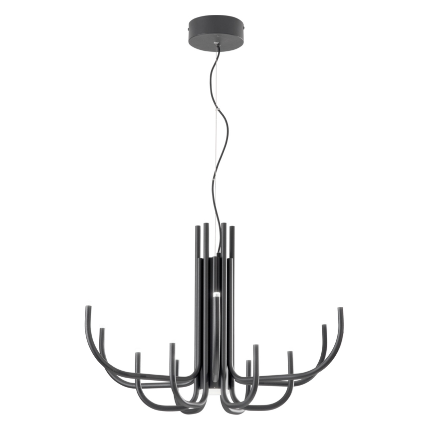Ondaluce - Lámpara colgante LED regulable con cable NOUVEAU LED/35W/230V Ø 78 cm negra