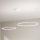 Ondaluce - Lámpara colgante LED regulable con cable SOEL LED/28W/230V + LED/38W 3000/4000K Ø 80/60 cm blanca