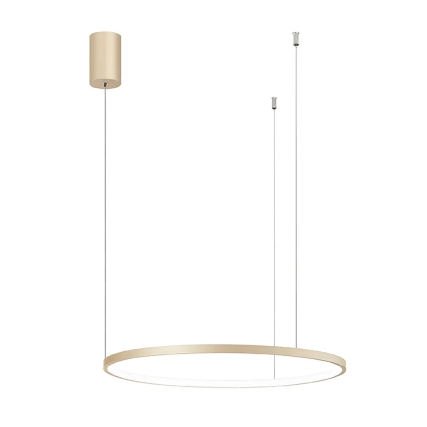 Ondaluce - Lámpara colgante LED regulable con cable SOEL LED/28W/230V Ø 60 cm dorado