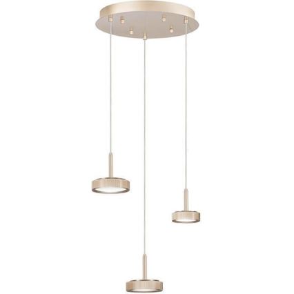 Ondaluce - Lámpara colgante LED regulable NINA LED/24W/230V Ø 35 cm dorado