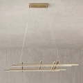 Ondaluce - Lámpara colgante LED regulable suspendida de cable MOVIDA LED/114W/230V dorado