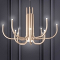 Ondaluce - Lámpara colgante LED regulable suspendida por cable NOUVEAU LED/35W/230V Ø 78 cm dorada