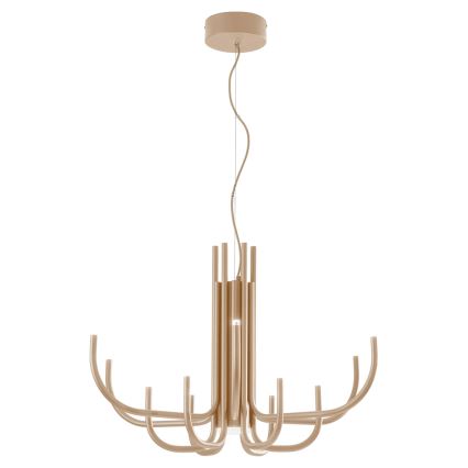 Ondaluce - Lámpara colgante LED regulable suspendida por cable NOUVEAU LED/35W/230V Ø 78 cm dorada