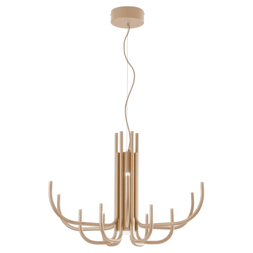 Ondaluce - Lámpara colgante LED regulable suspendida por cable NOUVEAU LED/35W/230V Ø 78 cm dorada