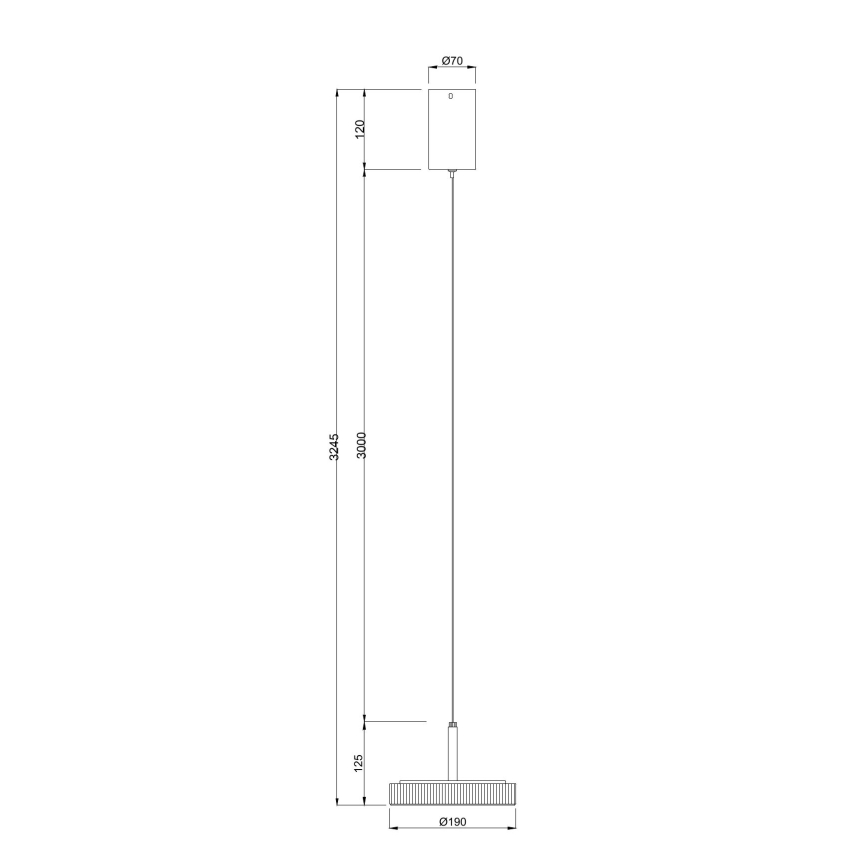 Ondaluce - Lámpara colgante LED suspendida por cable NINA LED/20W/230V Ø 19 cm color oro