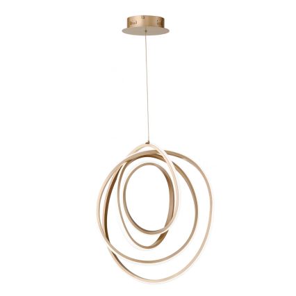 Ondaluce - Lámpara colgante regulable LED con cable GOLDEN LED/50W/230V diámetro 50 cm dorada