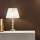 Ondaluce - Lámpara de mesa de cristal BRIGIDA 1xE27/15W/230V crema/transparente