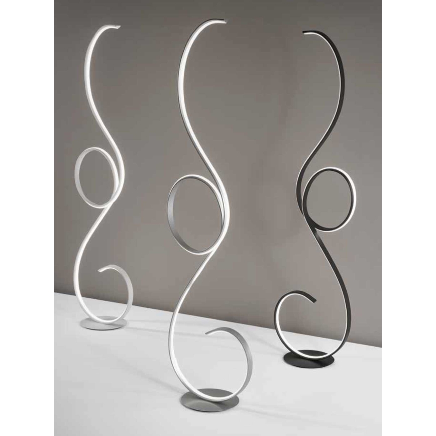 Ondaluce - Lámpara de pie LED regulable FLOK LED/44W/230V 152 cm blanca