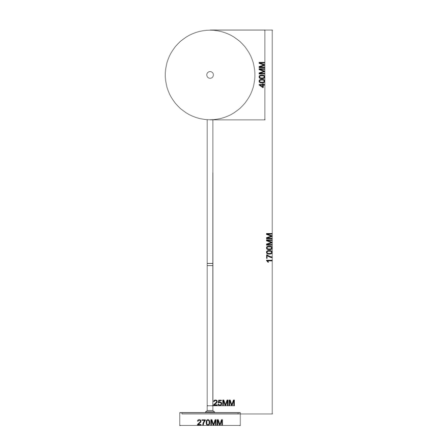 Ondaluce - Lámpara de pie LED regulable JOKEY LED/15W/230V 170 cm dorada/beige ahumado