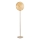 Ondaluce - Lámpara de pie LED regulable JOKEY LED/15W/230V 170 cm dorada/beige ahumado