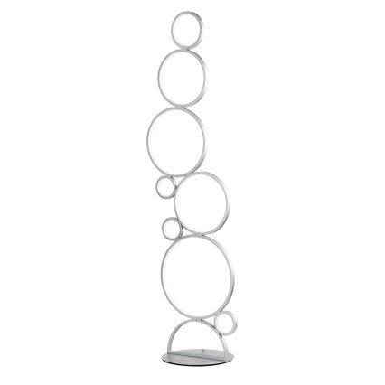 Ondaluce - Lámpara de pie LED regulable POIS LED/52W/230V 160 cm plateada