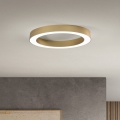 Ondaluce - Lámpara de techo LED regulable GLOBUS LED/40W/230V 3000/4000K Ø 60 cm dorada