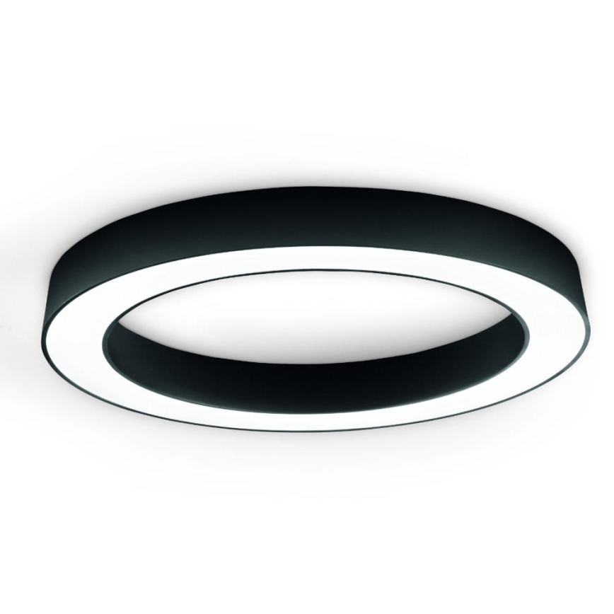Ondaluce - Luminaria de techo LED regulable GLOBUS LED/80W/230V 3000/4000K diámetro 100 cm negra