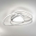 Ondaluce - Lámpara de techo LED regulable ROSE LED/60W/230V 50x54 cm acabado plateado